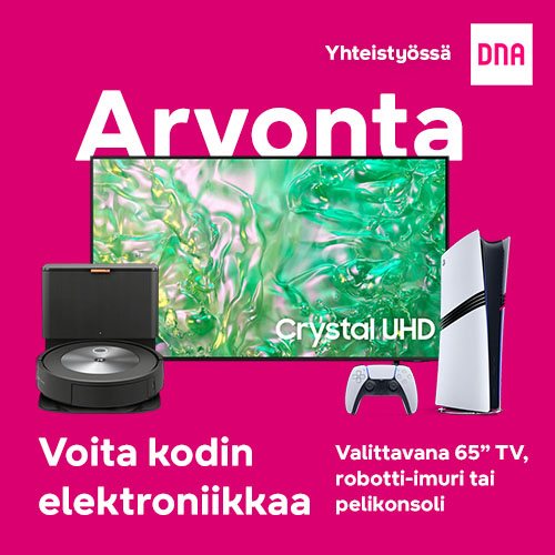 Voita robotti-imuri, televisio tai playstation