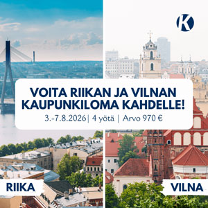 Voita kaupunkiloma Riikaan ja Vilnaan