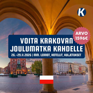 Voita lomamatka Krakovaan